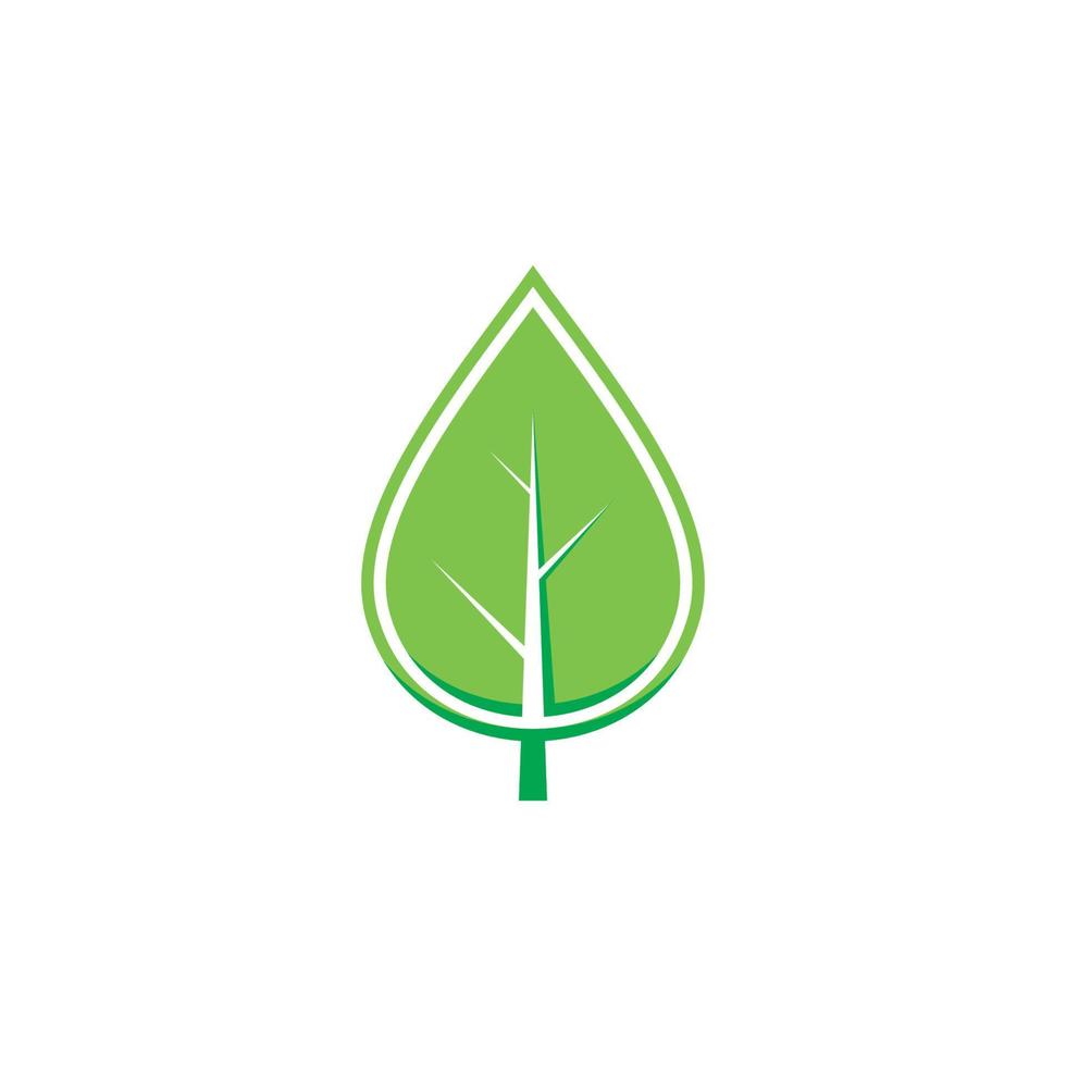 logo della pianta, simbolo dell'azienda in crescita vettore