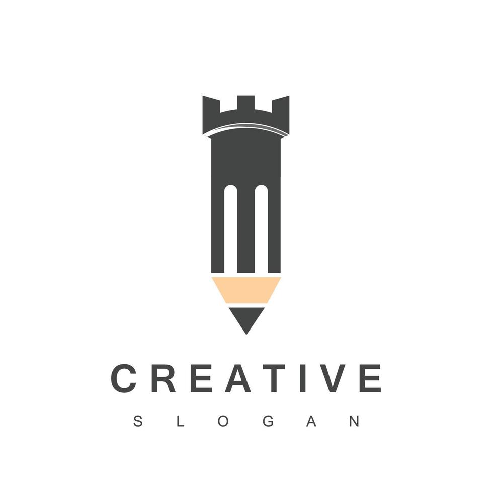 modello di logo dal design creativo forte vettore