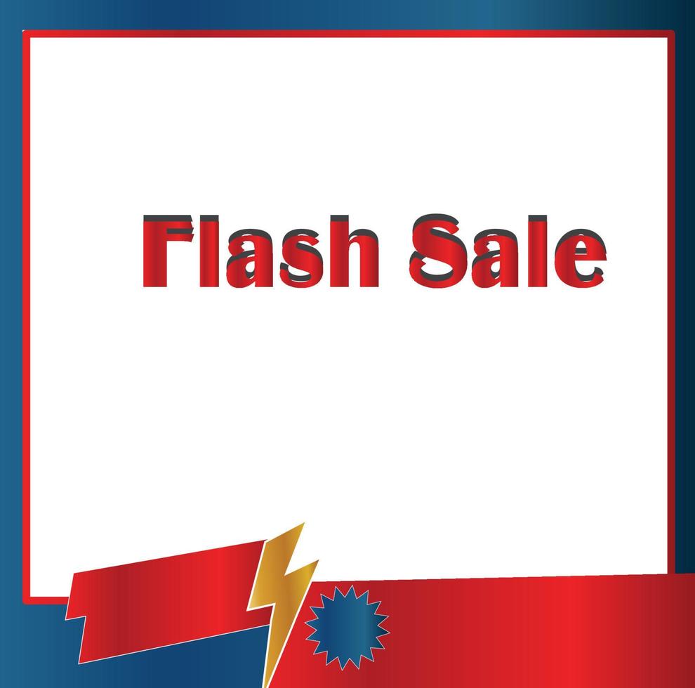 illustrazione vettoriale di progettazione del modello di banner di vendita flash