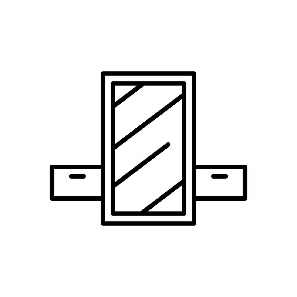 modello di progettazione dell'icona isolato armadio vettore