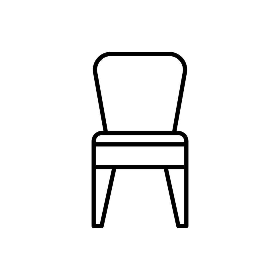 sedia isolata modello di progettazione dell'icona vettore