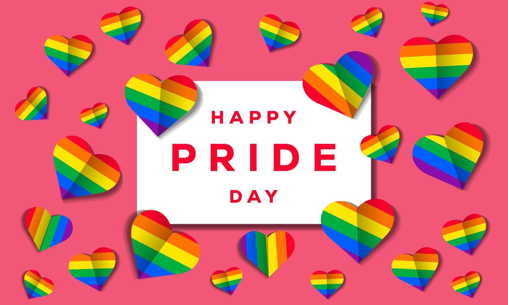 lgbt pride day illustrazione sfondo con amore colorato vettore