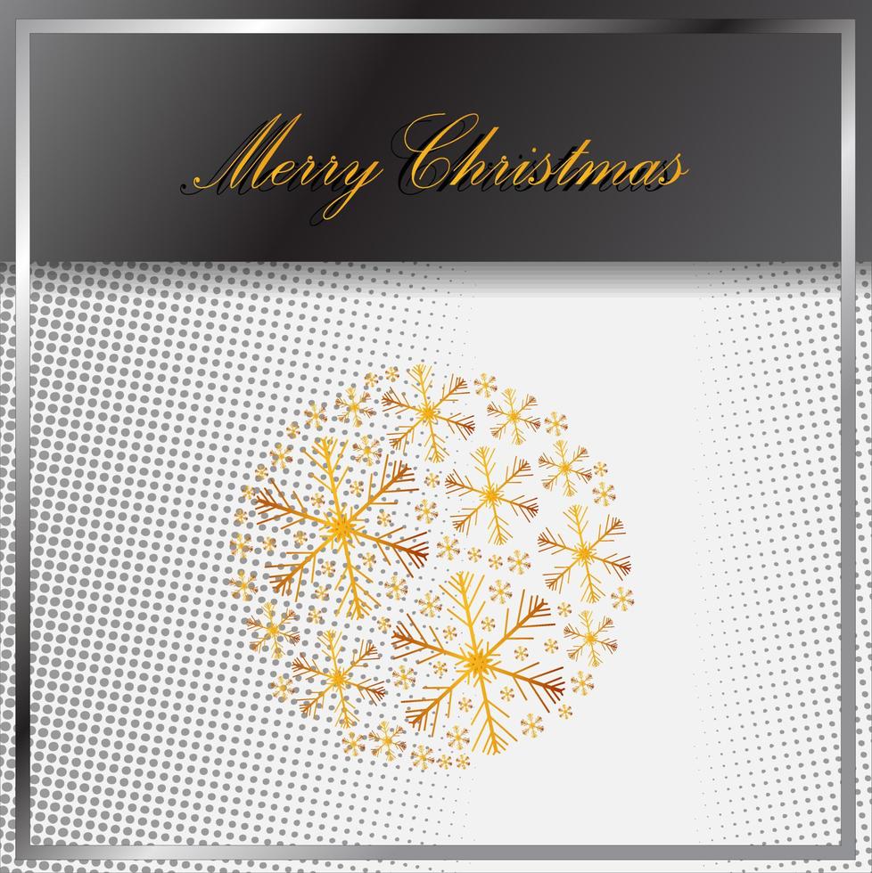 sfondo di natale e biglietto di auguri di capodanno, banner, poster wallpaper.snowflakes design. illustrazione vettoriale