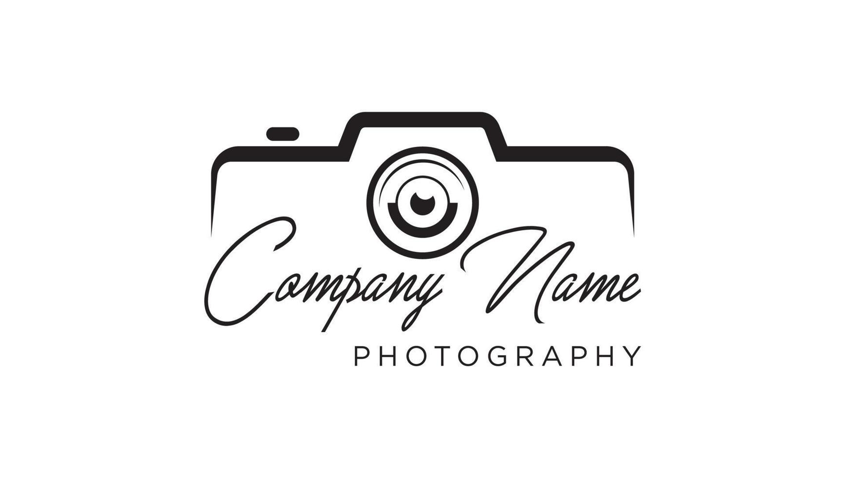 logo fotografia nome azienda vettore