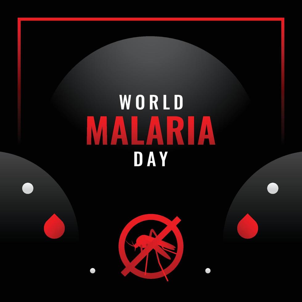 sfondo del design della giornata mondiale della malaria per un momento internazionale vettore