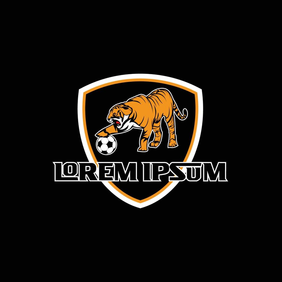 logo esport della tigre vettore