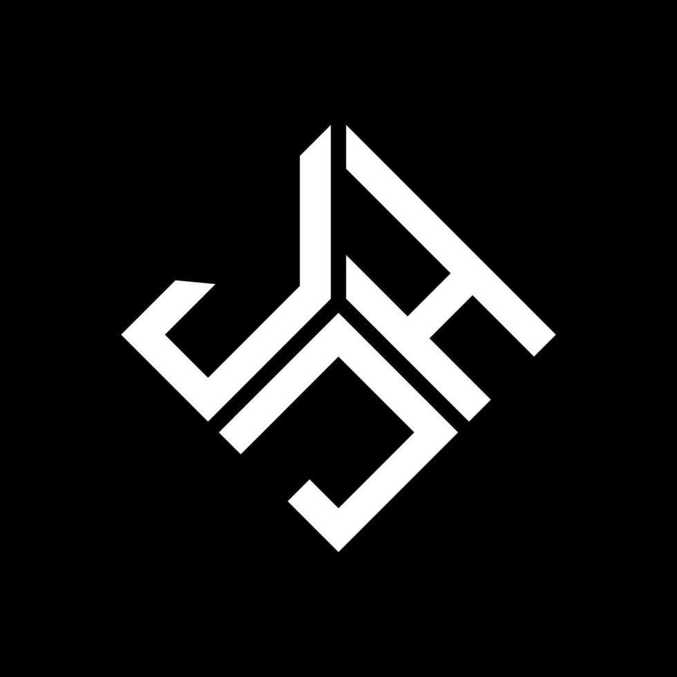 jhj lettera logo design su sfondo nero. jhj creative iniziali lettera logo concept. disegno della lettera jhj. vettore