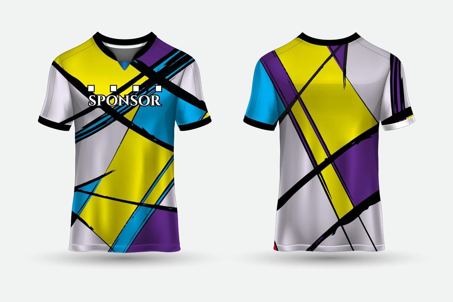 vettore di progettazione di maglie da calcio premium. t shirt sport design sfondo vettoriale.