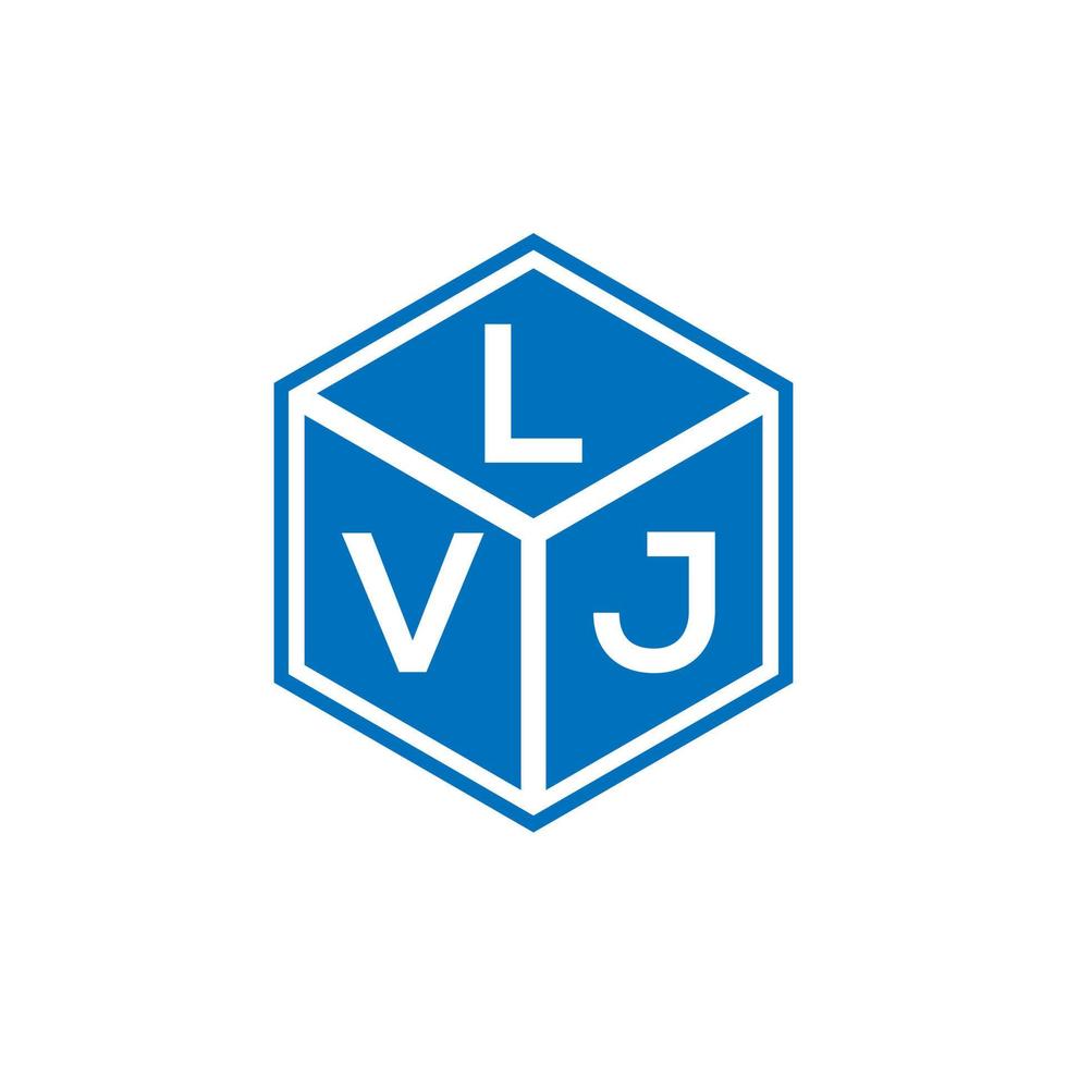 lvj lettera logo design su sfondo nero. lvj creative iniziali lettera logo concept. disegno della lettera lvj. vettore