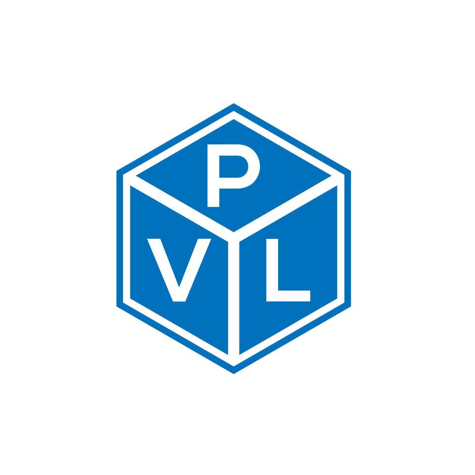 pvl lettera logo design su sfondo nero. pvl creative iniziali lettera logo concept. disegno della lettera pvl. vettore