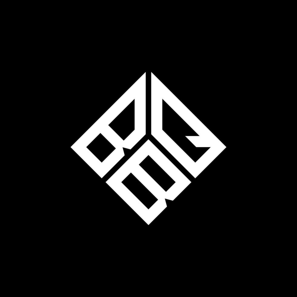 design del logo della lettera bqb su sfondo nero. bqb creative iniziali lettera logo concept. disegno della lettera bqb. vettore