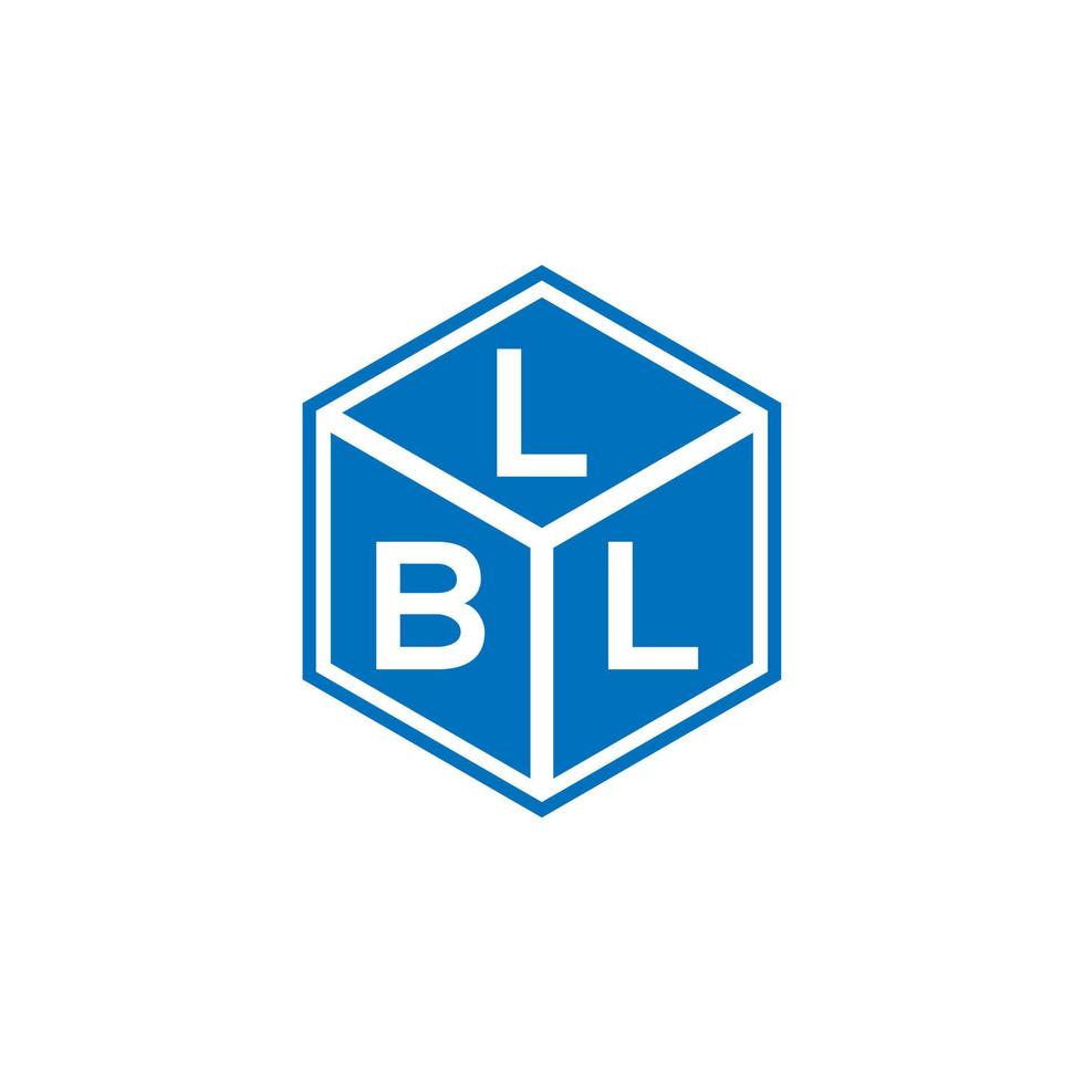 lbl lettera logo design su sfondo nero. lbl creative iniziali lettera logo concept. disegno della lettera lb. vettore