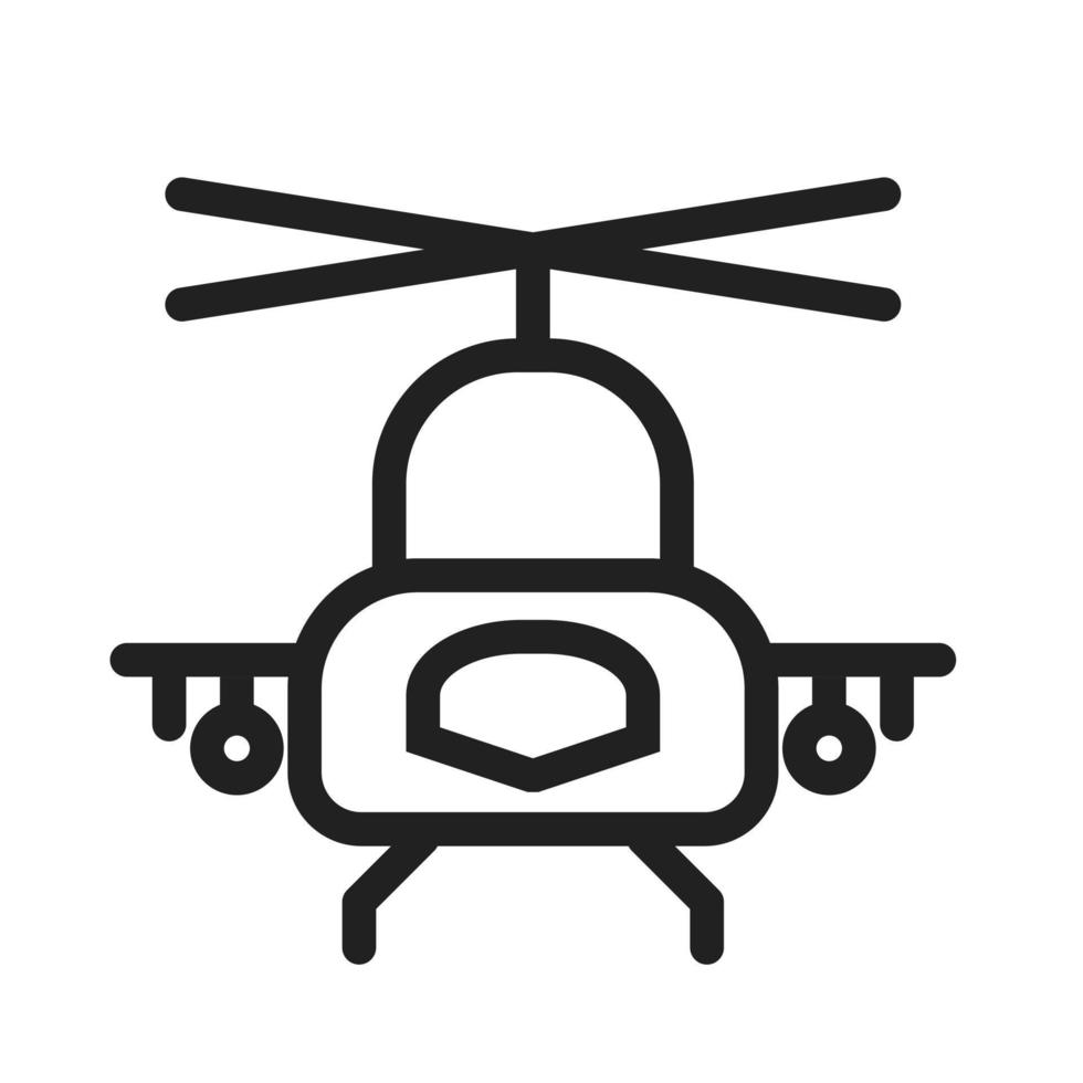 icona dell'elicottero militare vettore