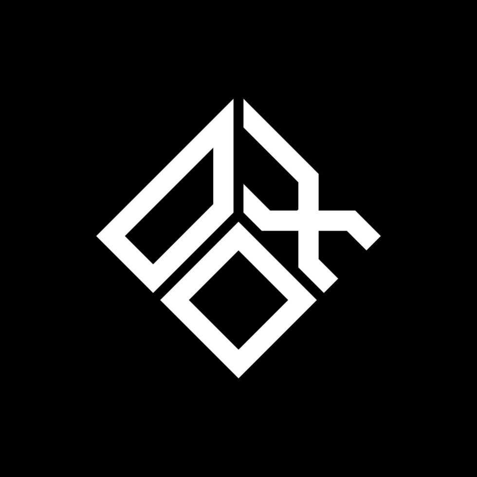 oxo lettera logo design su sfondo nero. oxo creative iniziali lettera logo concept. disegno della lettera oxo. vettore
