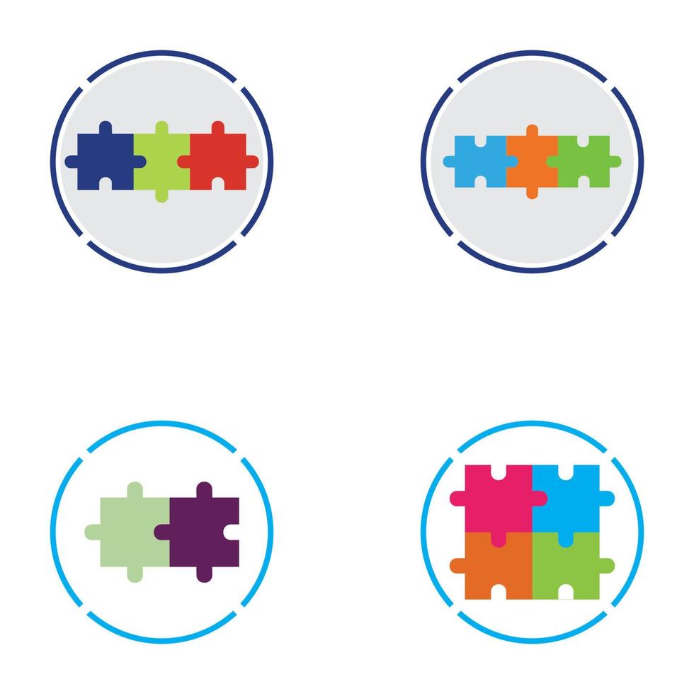 sfondo dell'illustrazione dell'icona di vettore del puzzle