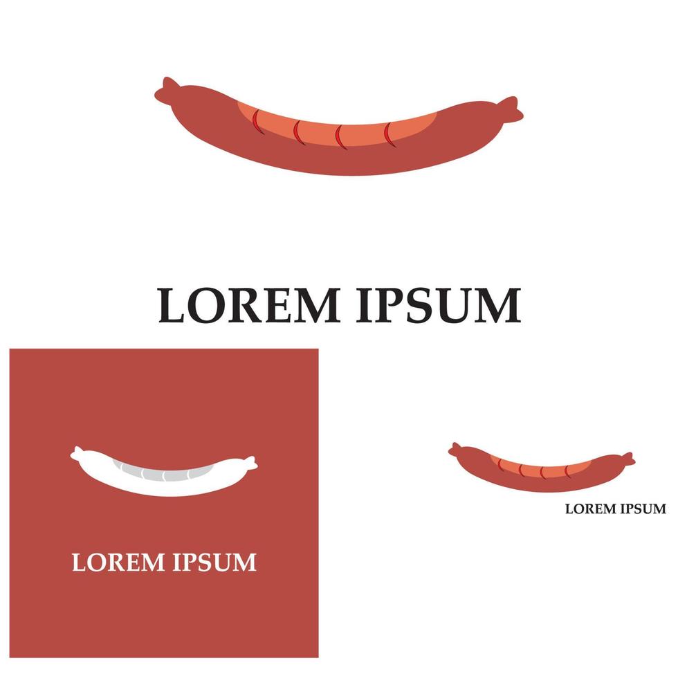 salsiccia icona illustrazione sfondo vettoriale