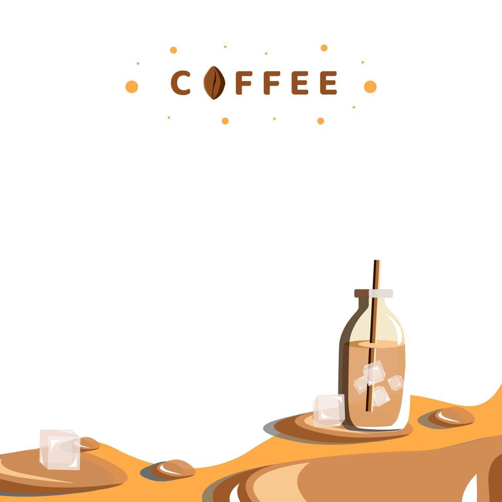 sfondo bere caffè design illustrazione vettoriale