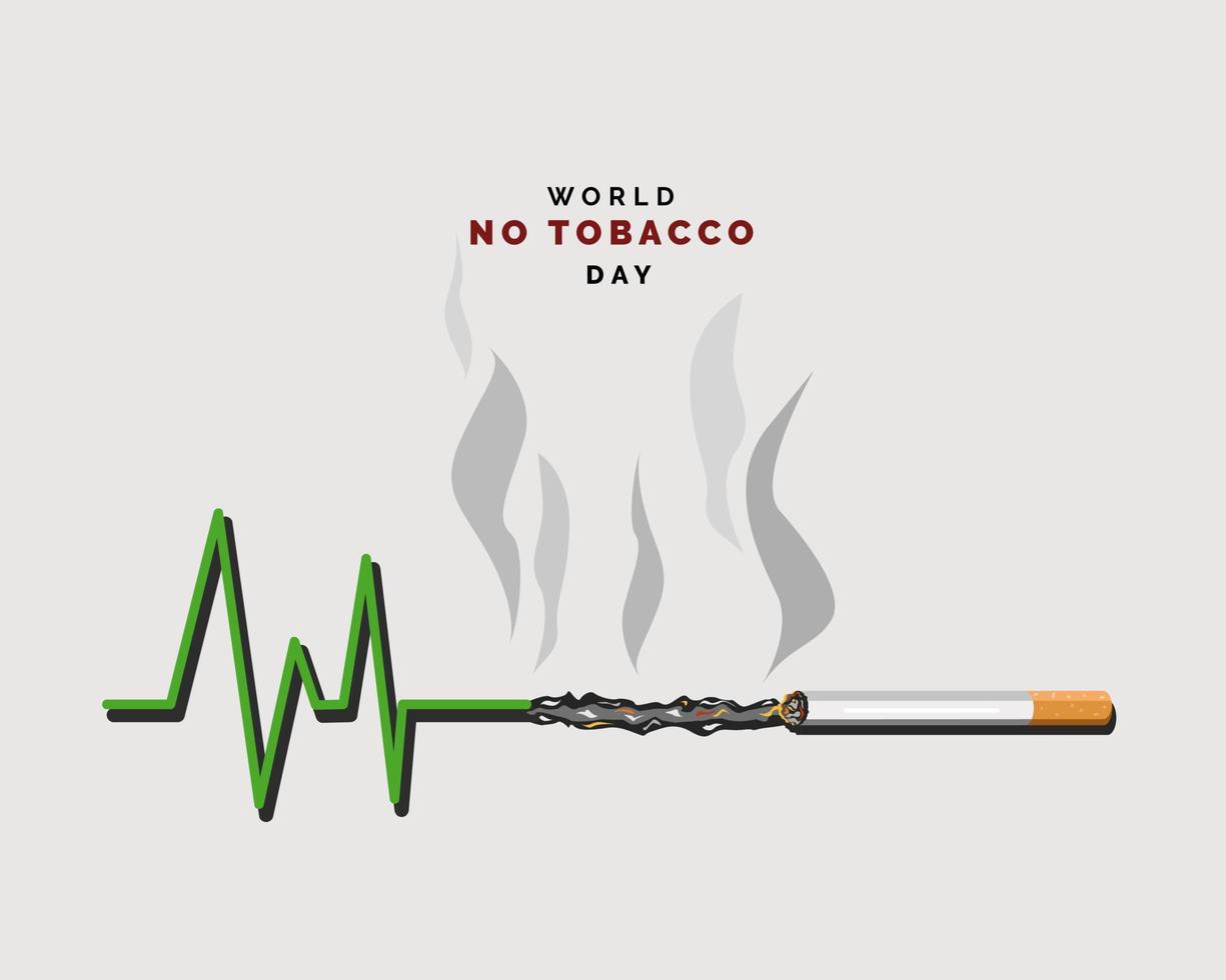 giornata mondiale senza tabacco vettore