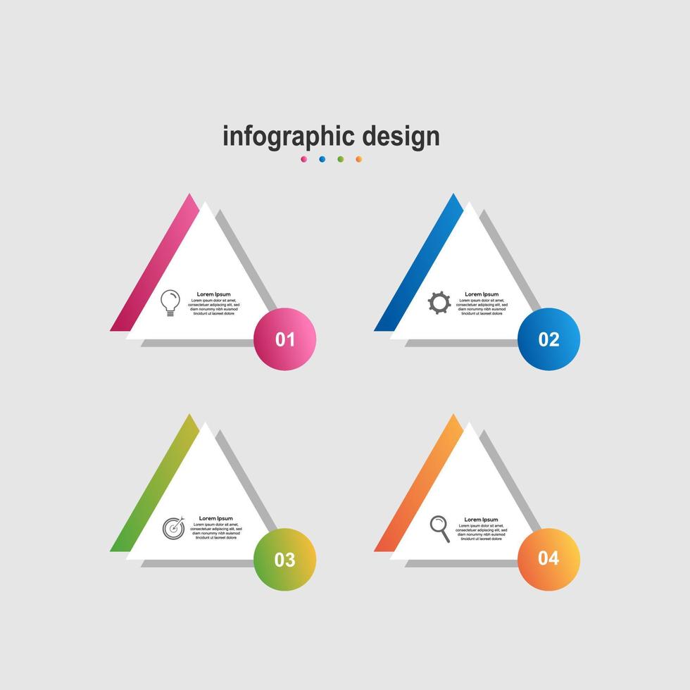 design infografico business design semplice vettore