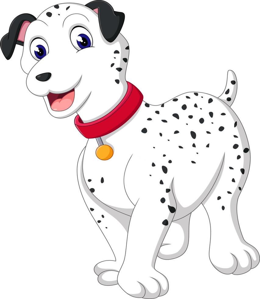 cartone animato cane dalmata di illustrazione vettore
