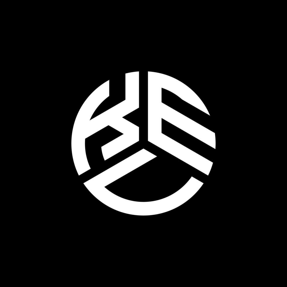 keu lettera logo design su sfondo nero. keu creative iniziali lettera logo concept. disegno della lettera keu. vettore