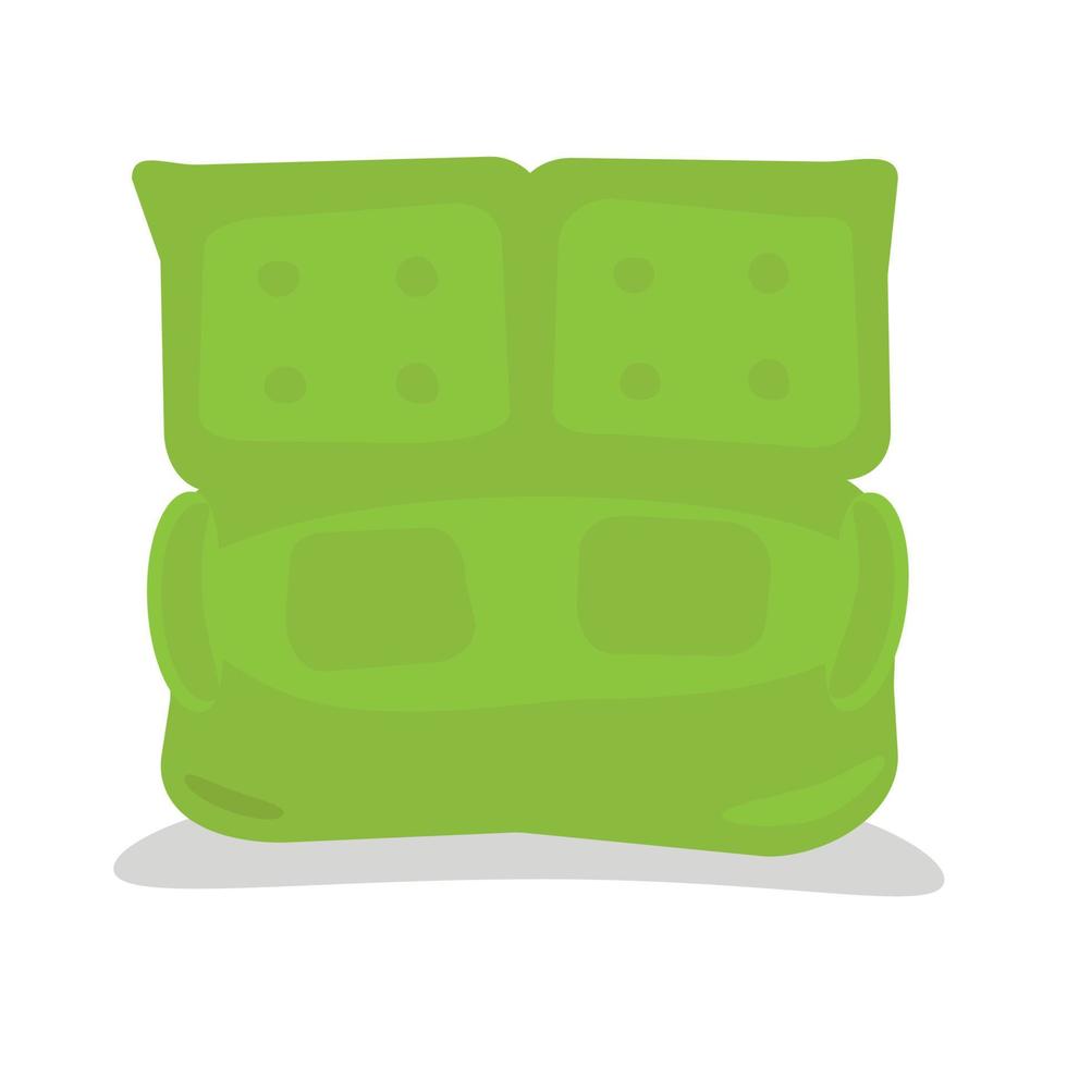 morbido divano verde a due posti vettore