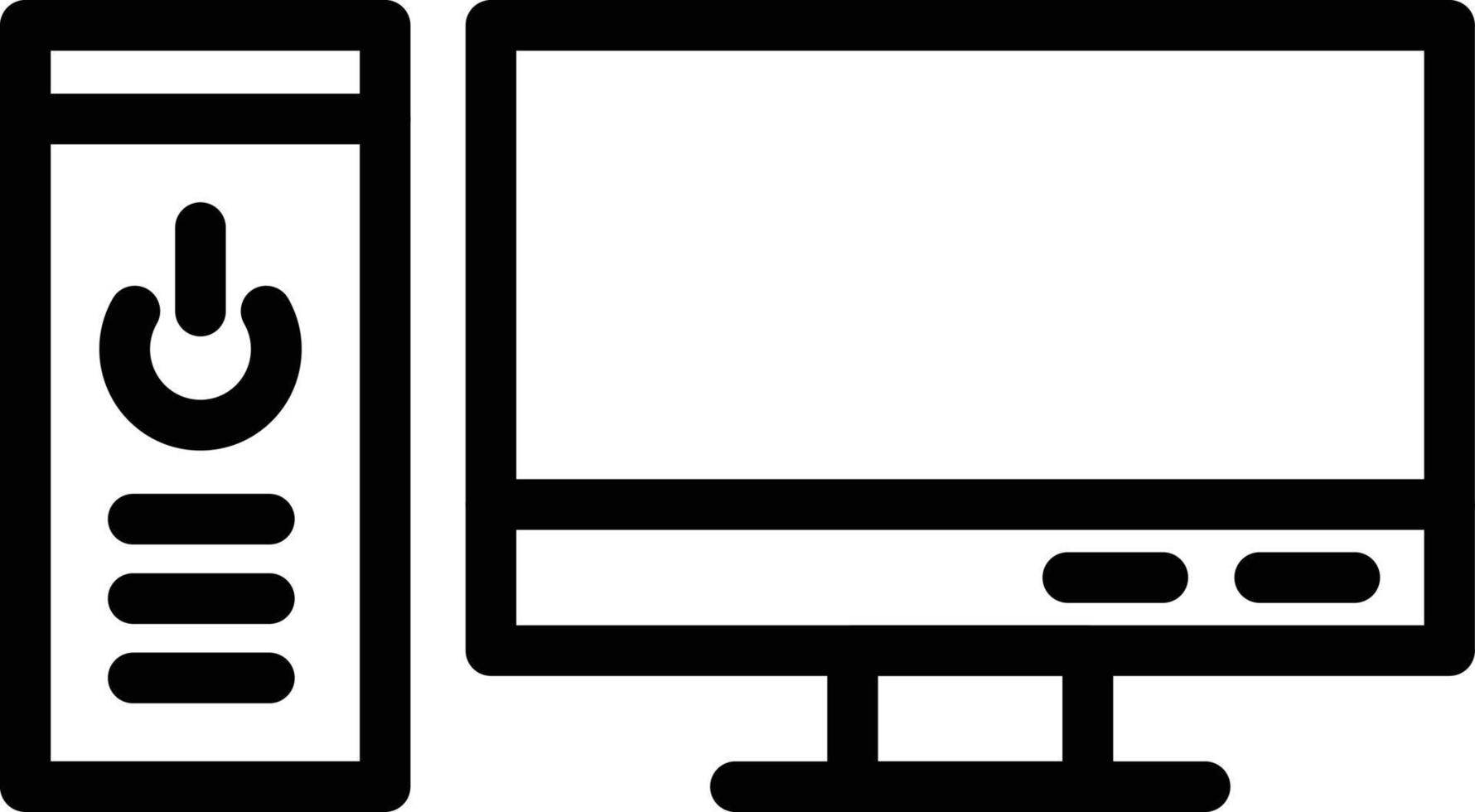 illustrazione del design dell'icona di vettore del computer