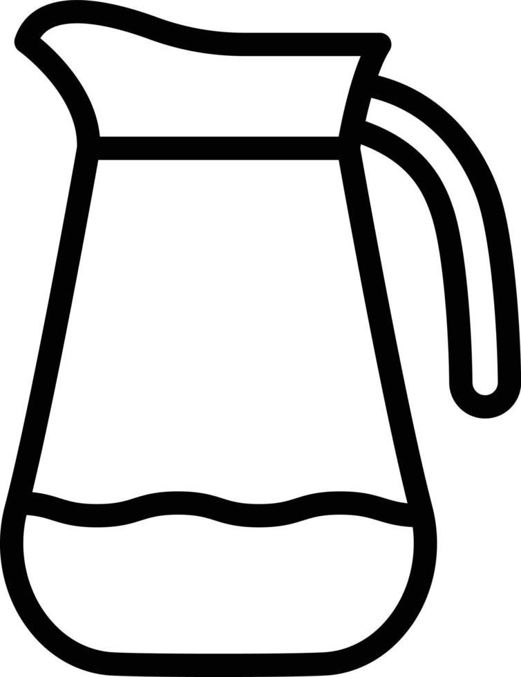 illustrazione del design dell'icona di vettore della brocca