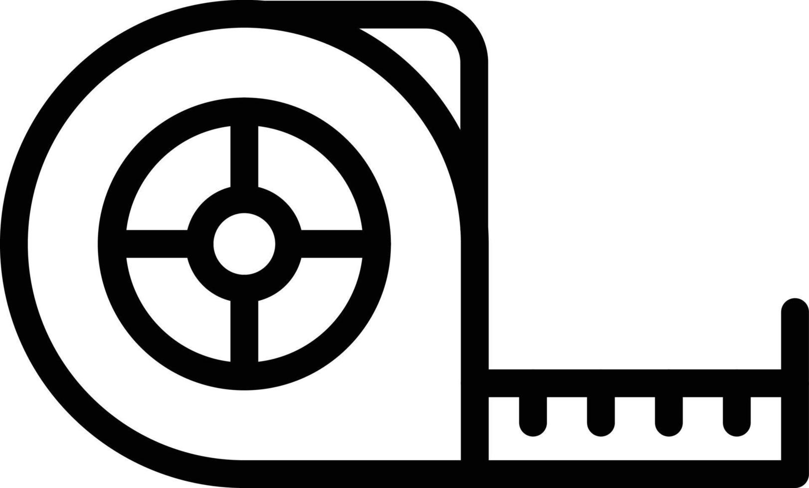 illustrazione del design dell'icona del vettore del nastro di misurazione