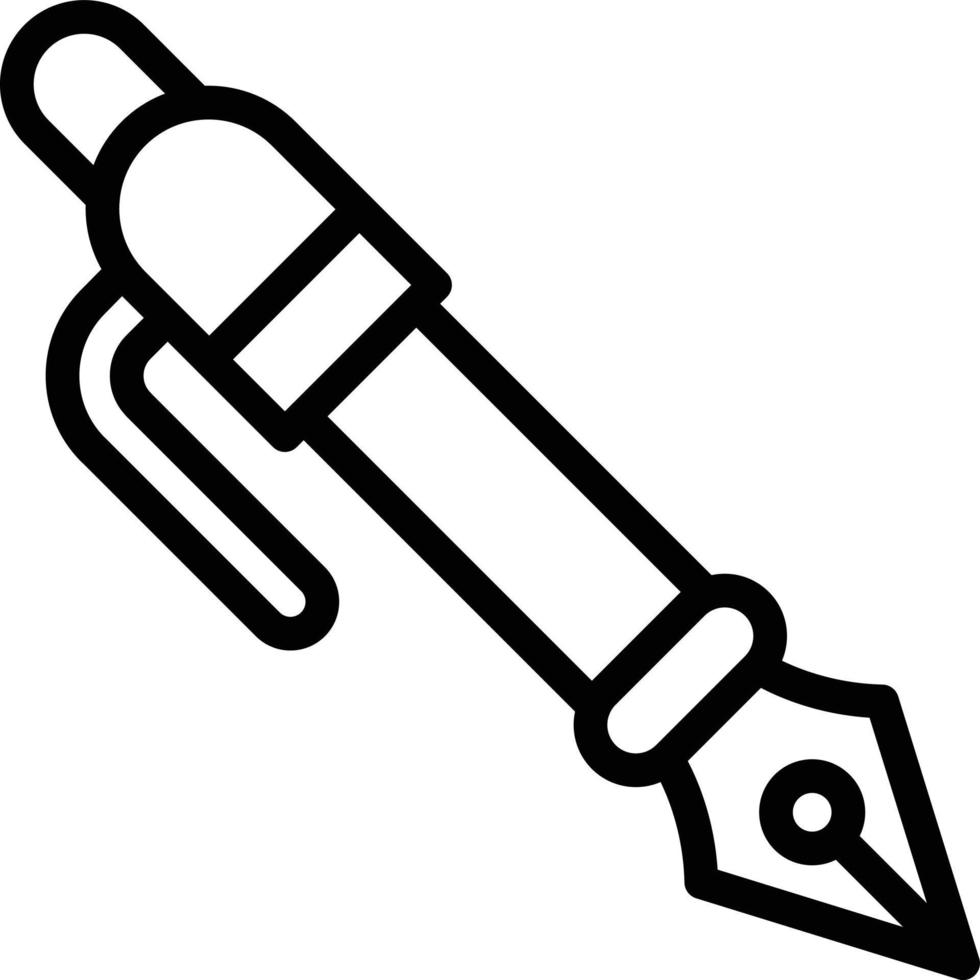 illustrazione del design dell'icona del vettore della penna