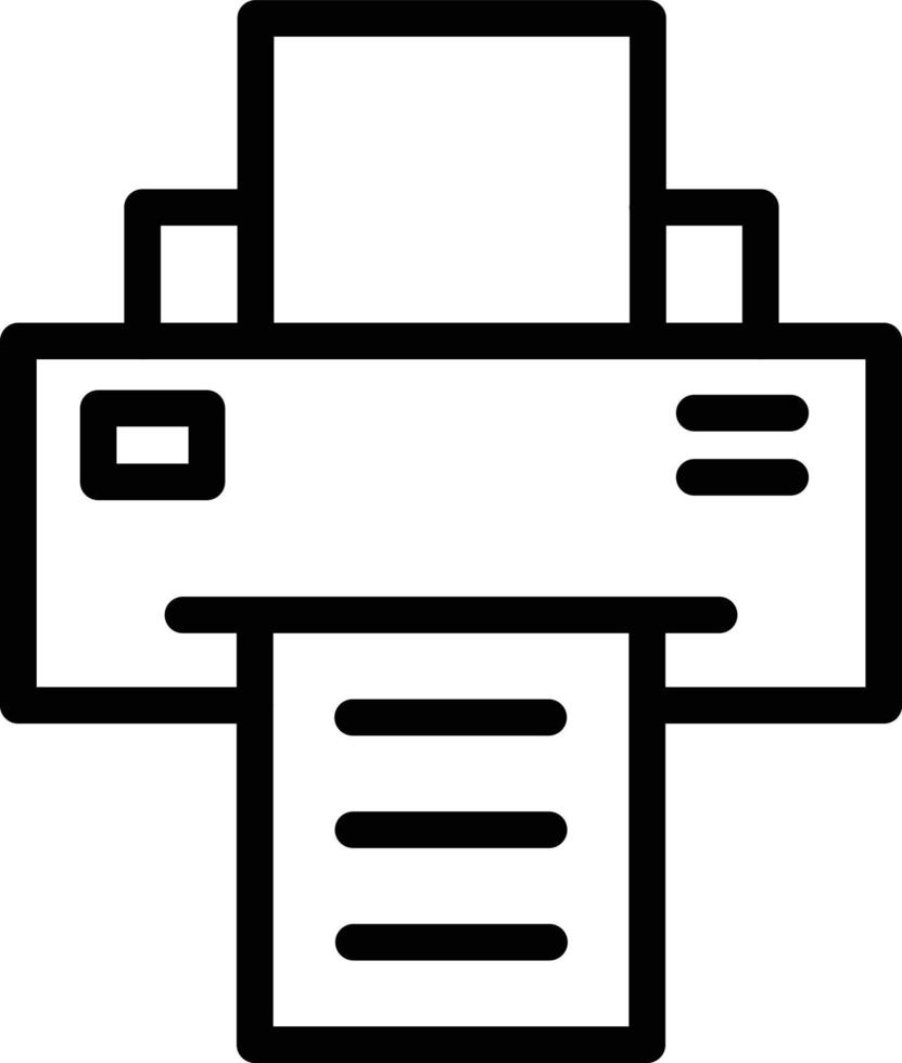 illustrazione del design dell'icona del vettore della stampante