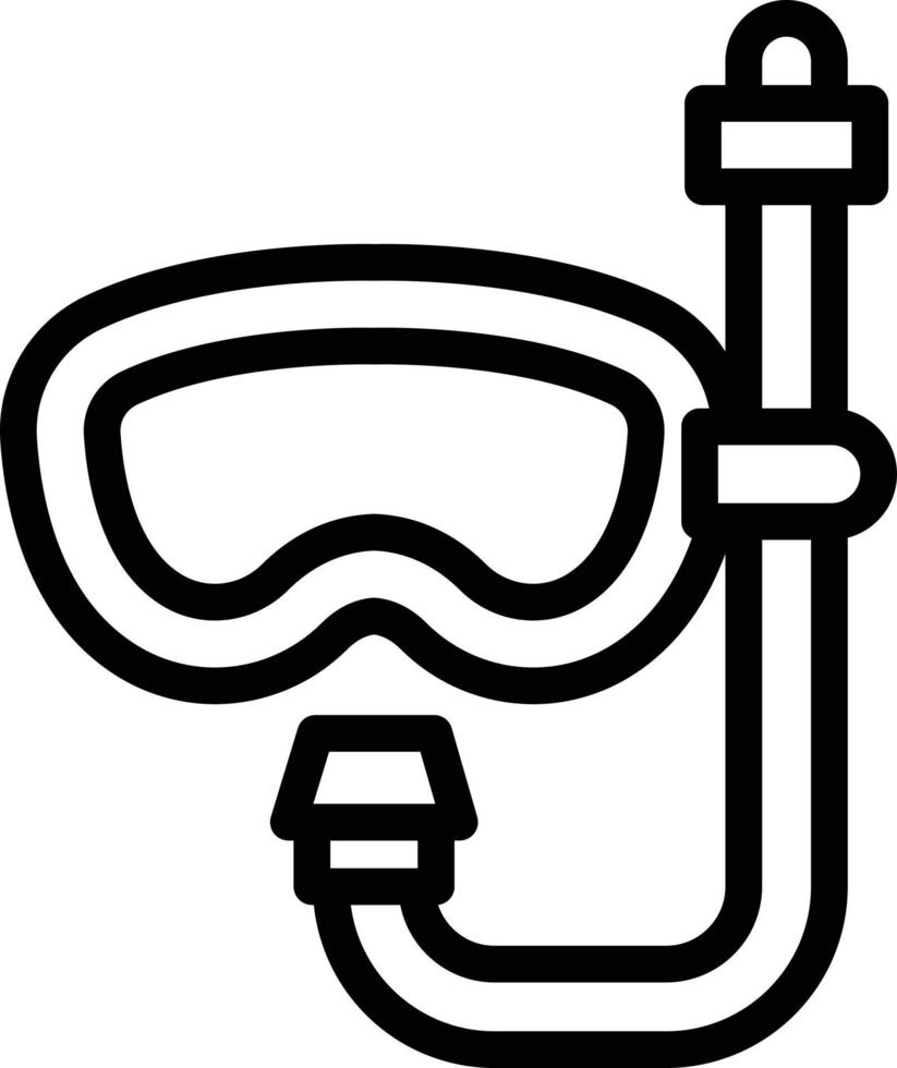 illustrazione del disegno dell'icona di vettore delle immersioni subacquee