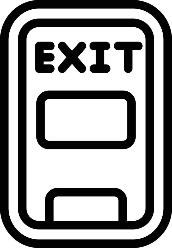 illustrazione del design dell'icona del vettore dell'uscita di emergenza