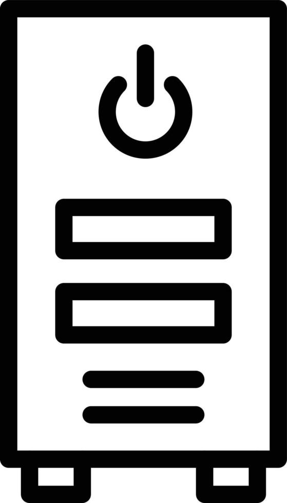 illustrazione del design dell'icona di vettore della cpu