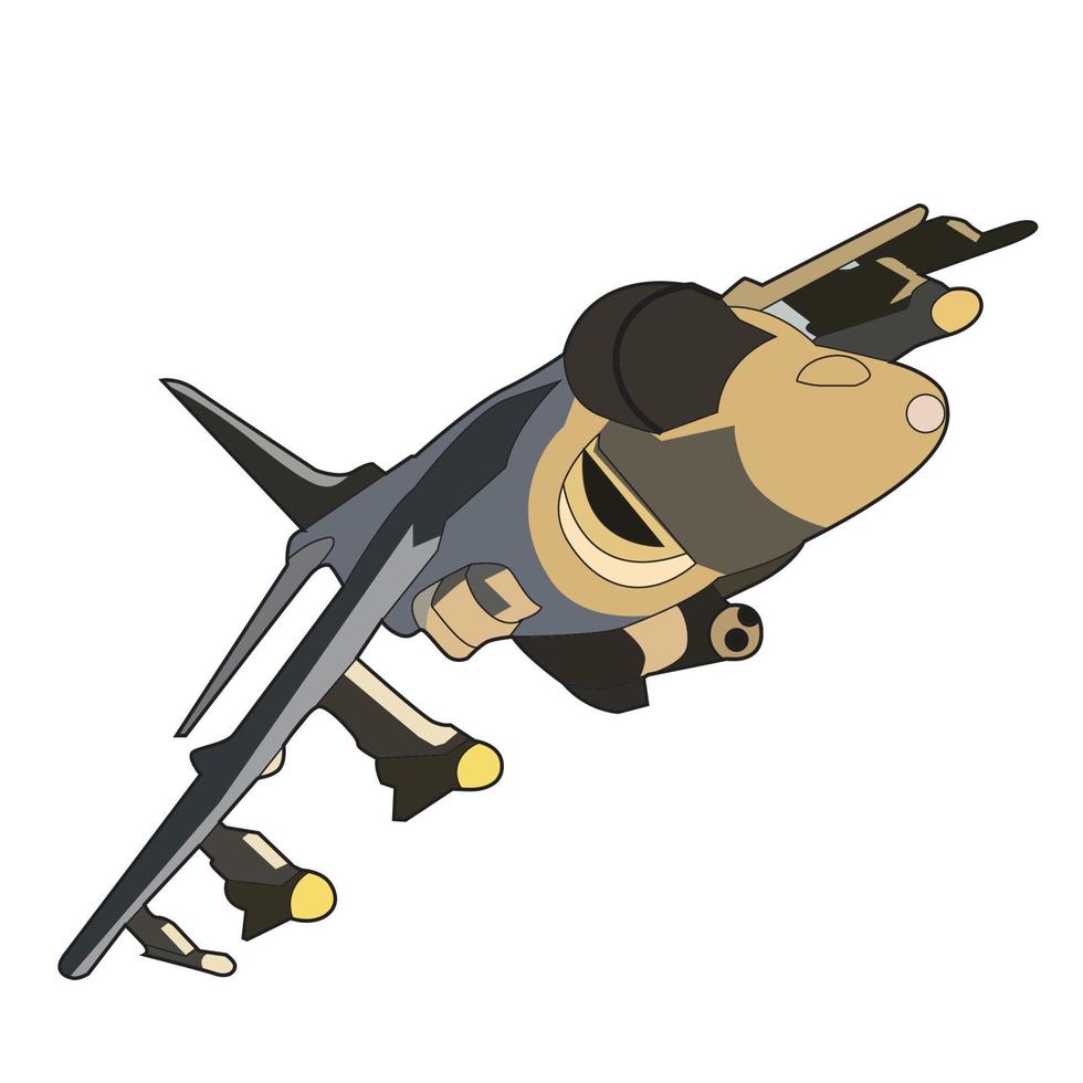 jet da combattimento disegno vettoriale volante