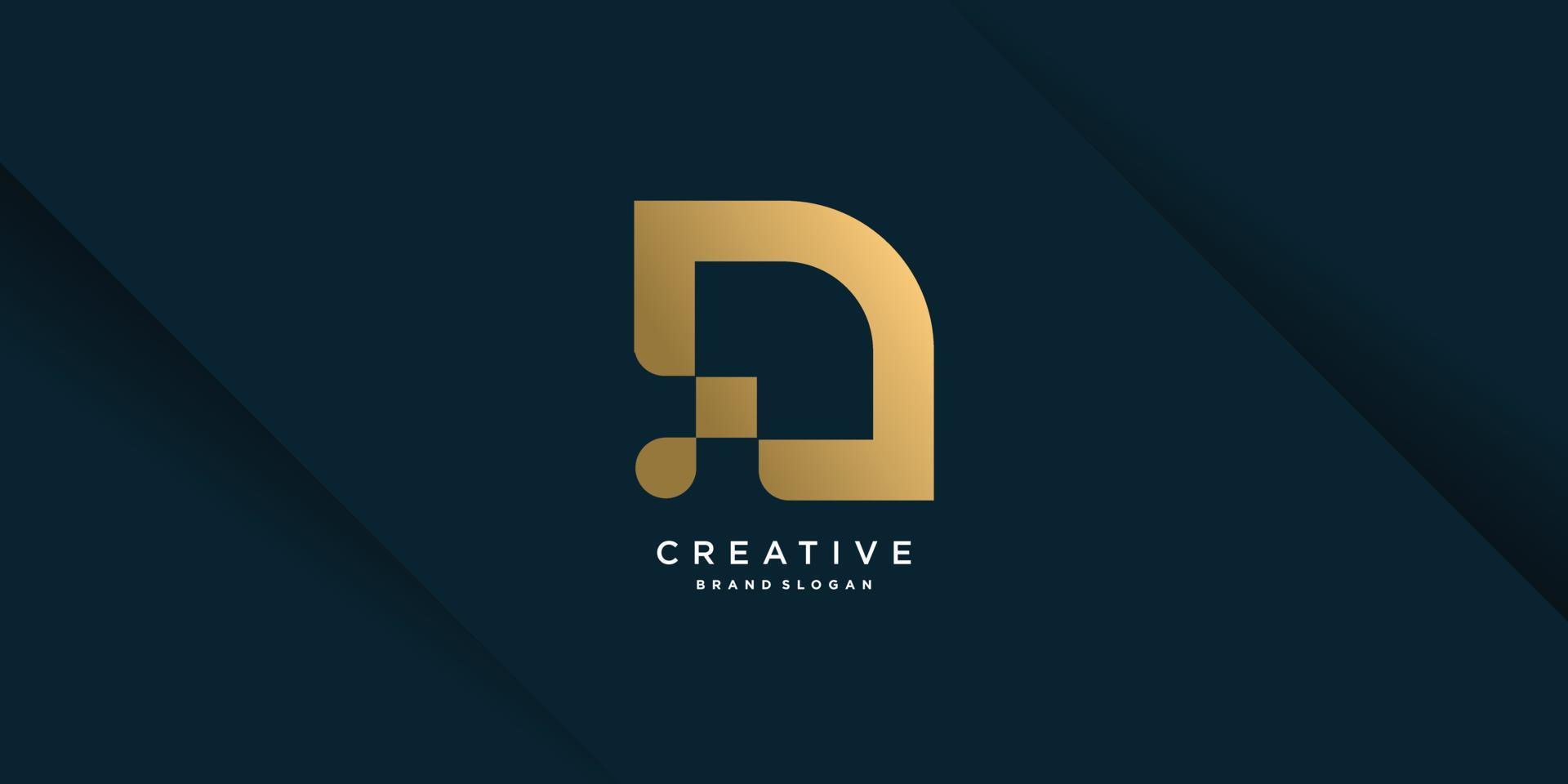 logo p con concept design creativo per azienda, persona, marketing, vettore parte 3