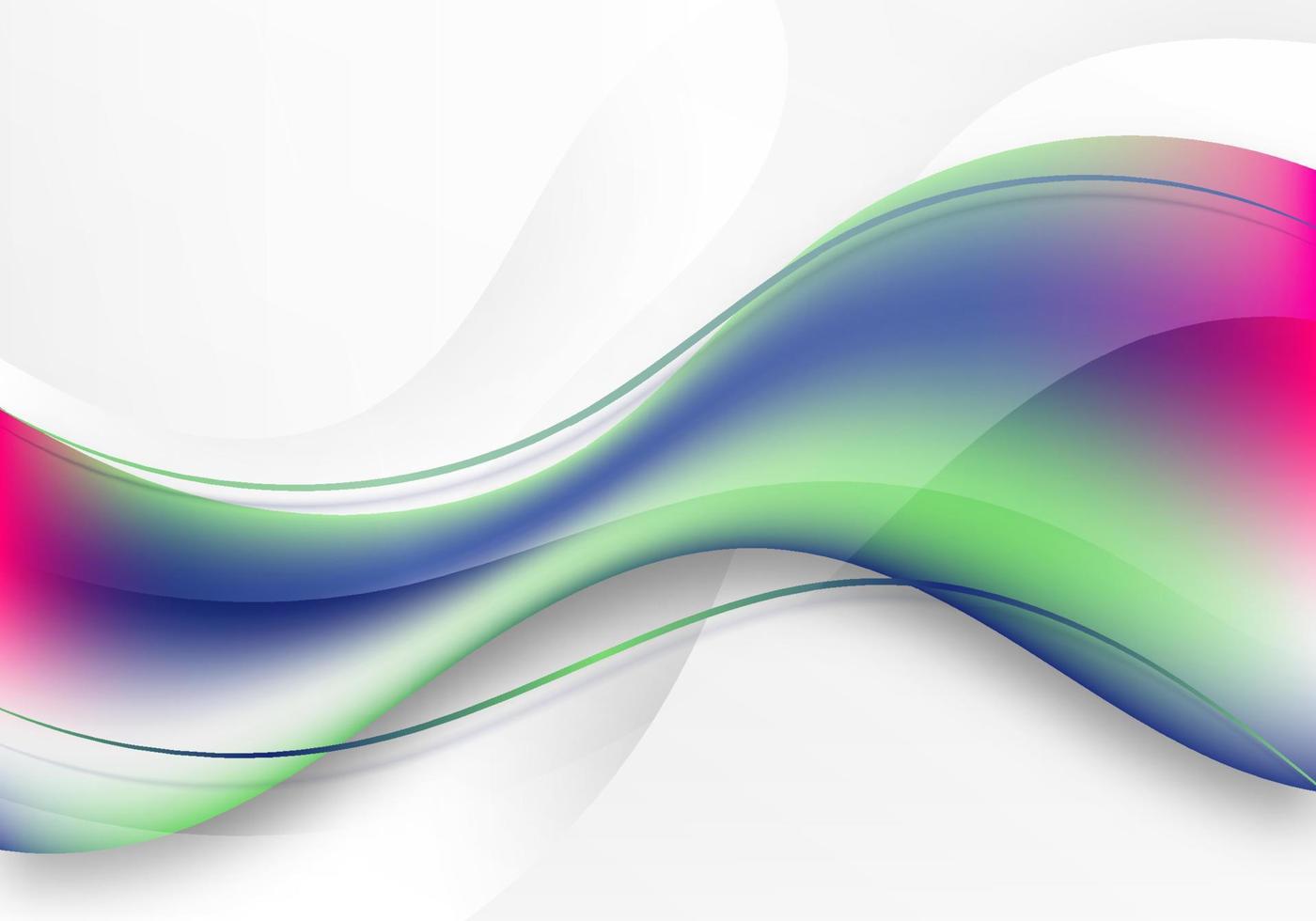 forma dinamica fluida colorata astratta 3d su sfondo bianco vettore