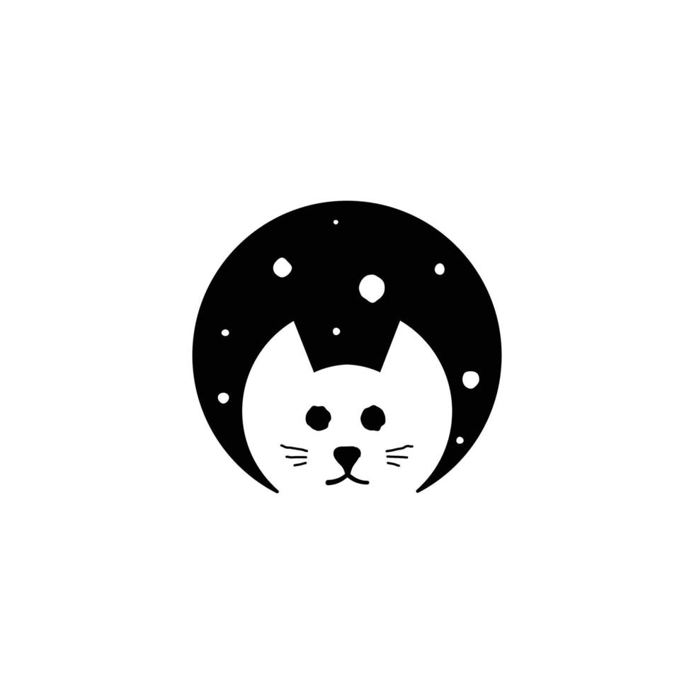 design moderno del logo dell'animale domestico. icona di cane e gatto. illustrazione di arte vettoriale