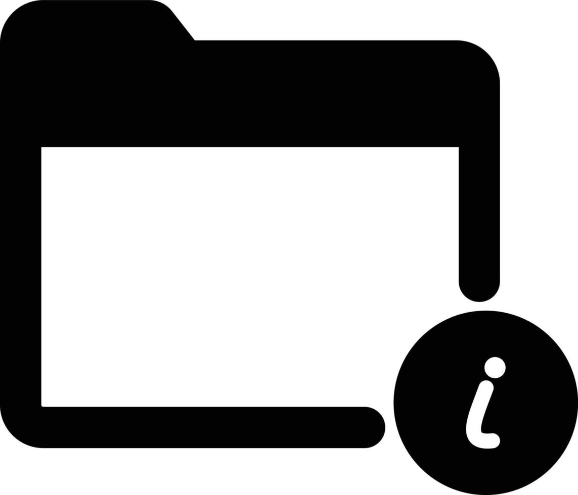 icona vettore isolato informazioni cartella che può facilmente modificare o modificare