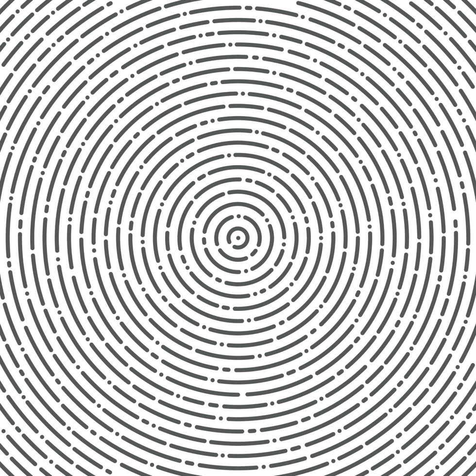 concentrico di cerchio linee casuali astratte. illustrazione vettoriale
