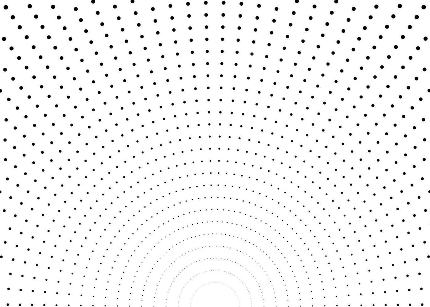 scoppiare punti a forma di semicerchio. elementi di raggi per il design. illustrazione vettoriale