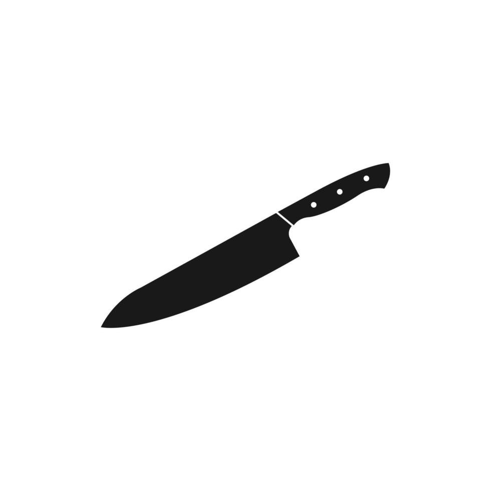 vettore del modello di progettazione dell'icona del coltello da cucina