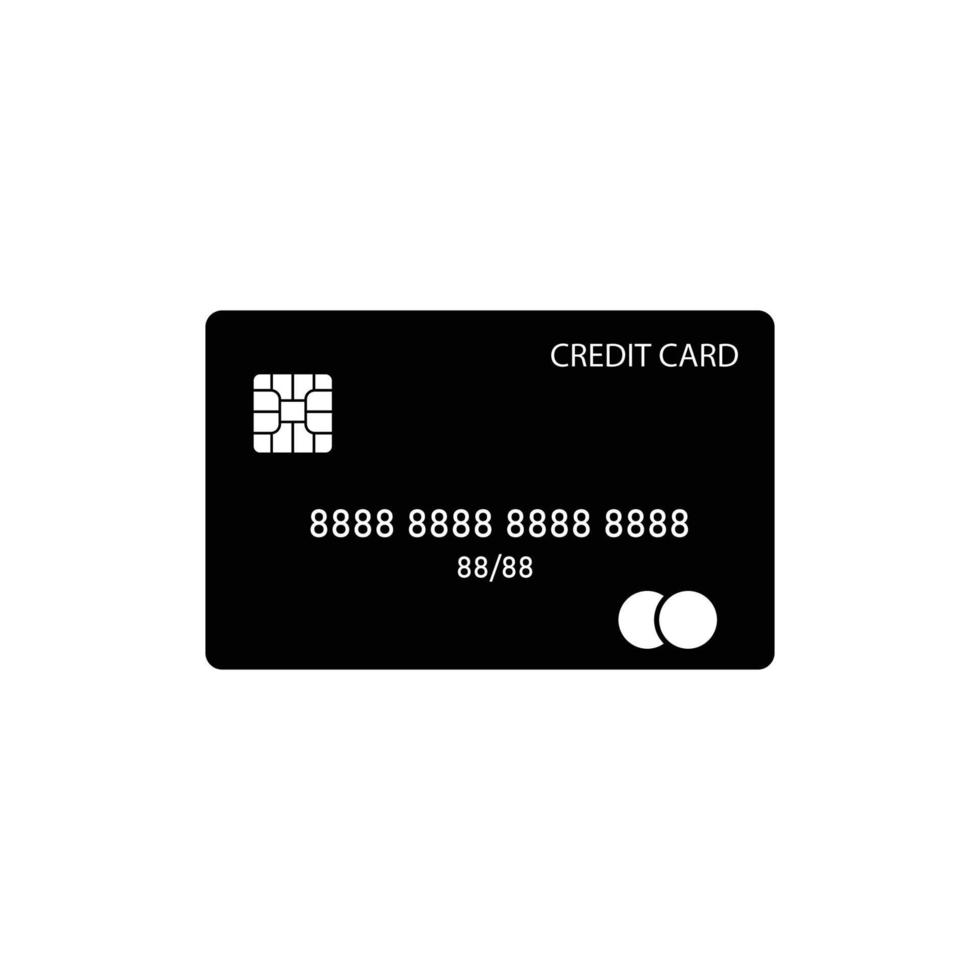 vettore del modello dell'icona della carta di credito