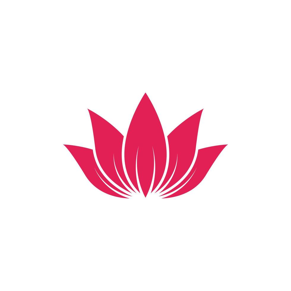 vettore del modello di progettazione dell'icona del logo di loto