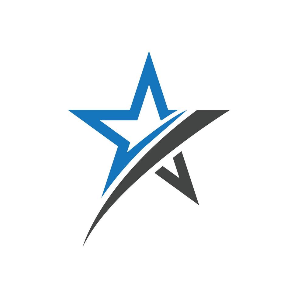 vettore del modello di progettazione dell'icona del logo della stella