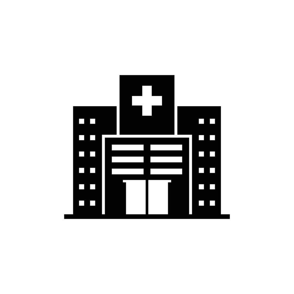 vettore del modello di progettazione dell'icona dell'ospedale