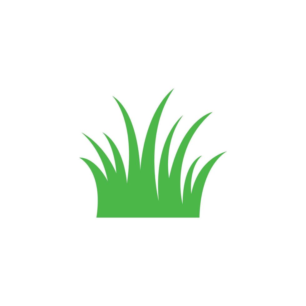 vettore del modello di progettazione dell'icona dell'erba