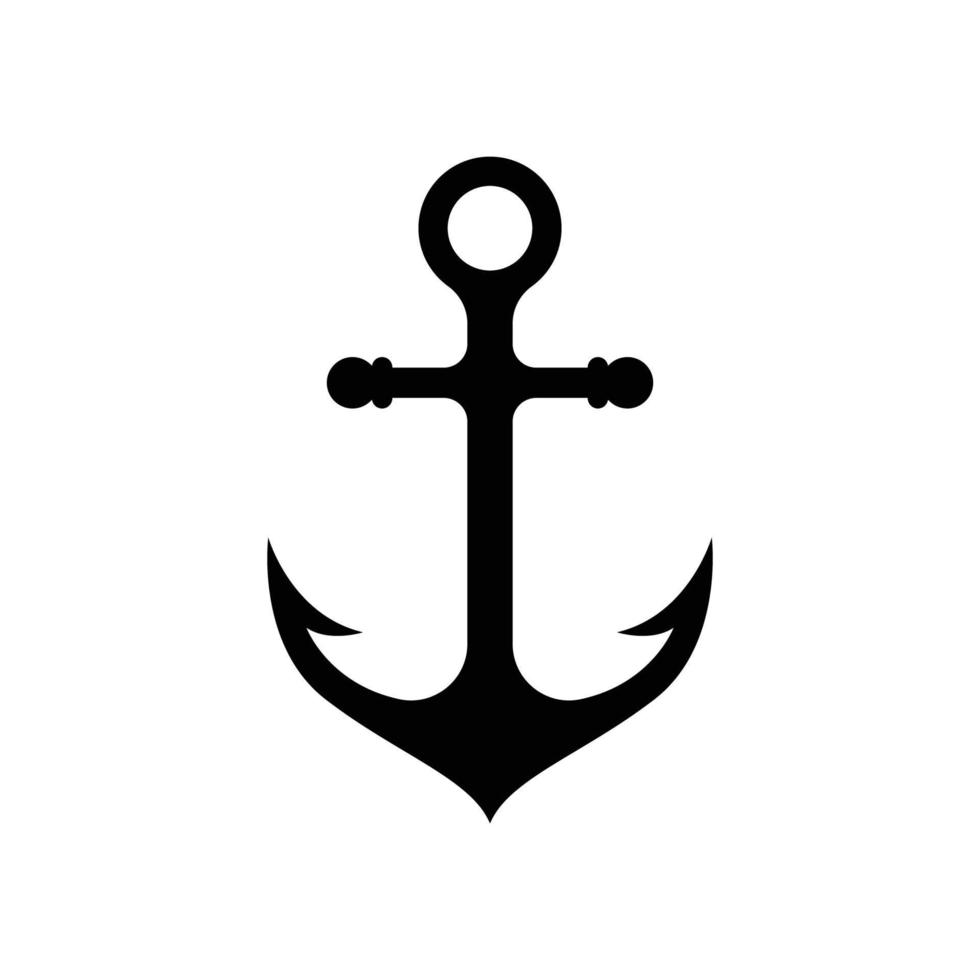 vettore del modello di progettazione dell'icona di ancoraggio