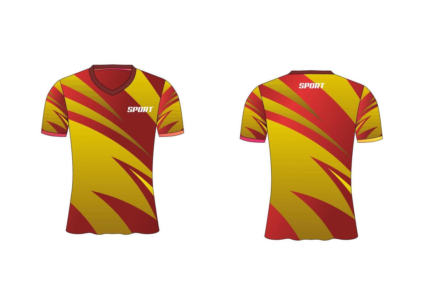 jersey è un design t-shirt sportivo per squadre di calcio, basket e pallavolo vettore