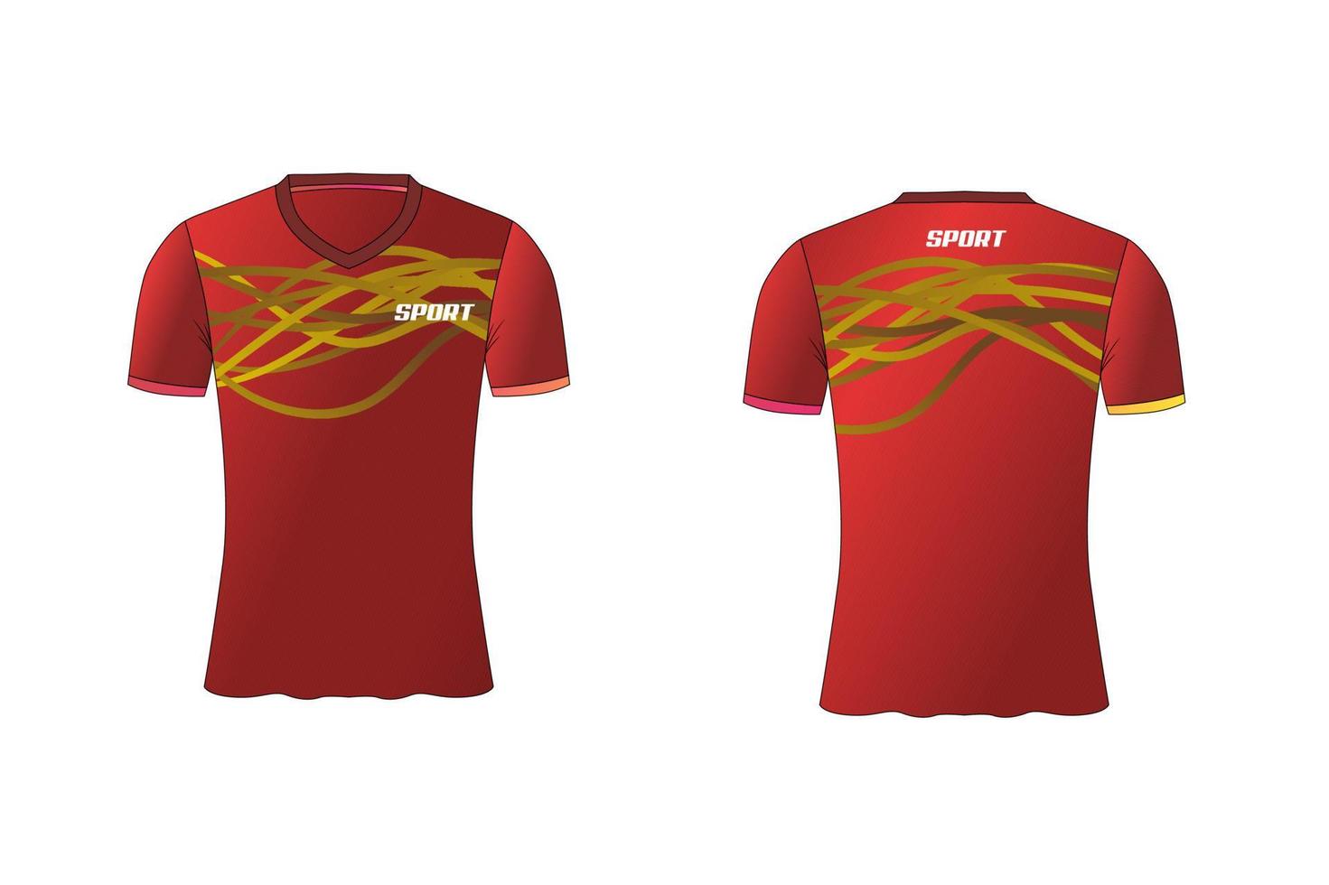 jersey è un design t-shirt sportivo per squadre di calcio, basket e pallavolo vettore